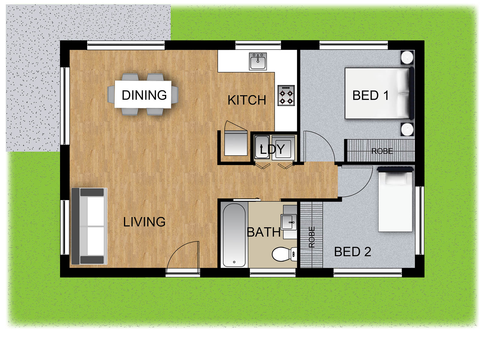 Granny Flat 3 Panel Homes Australia